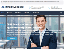 Tablet Screenshot of creditlenders.com